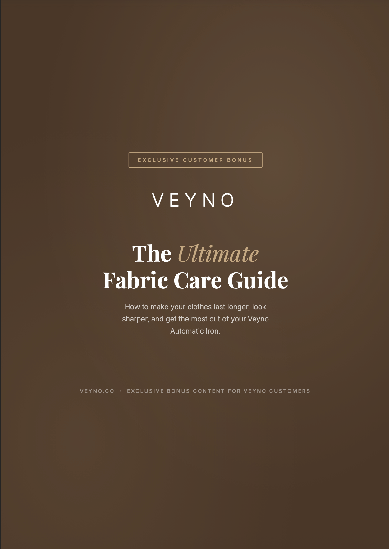 Veyno Ultimate Fabric Guide